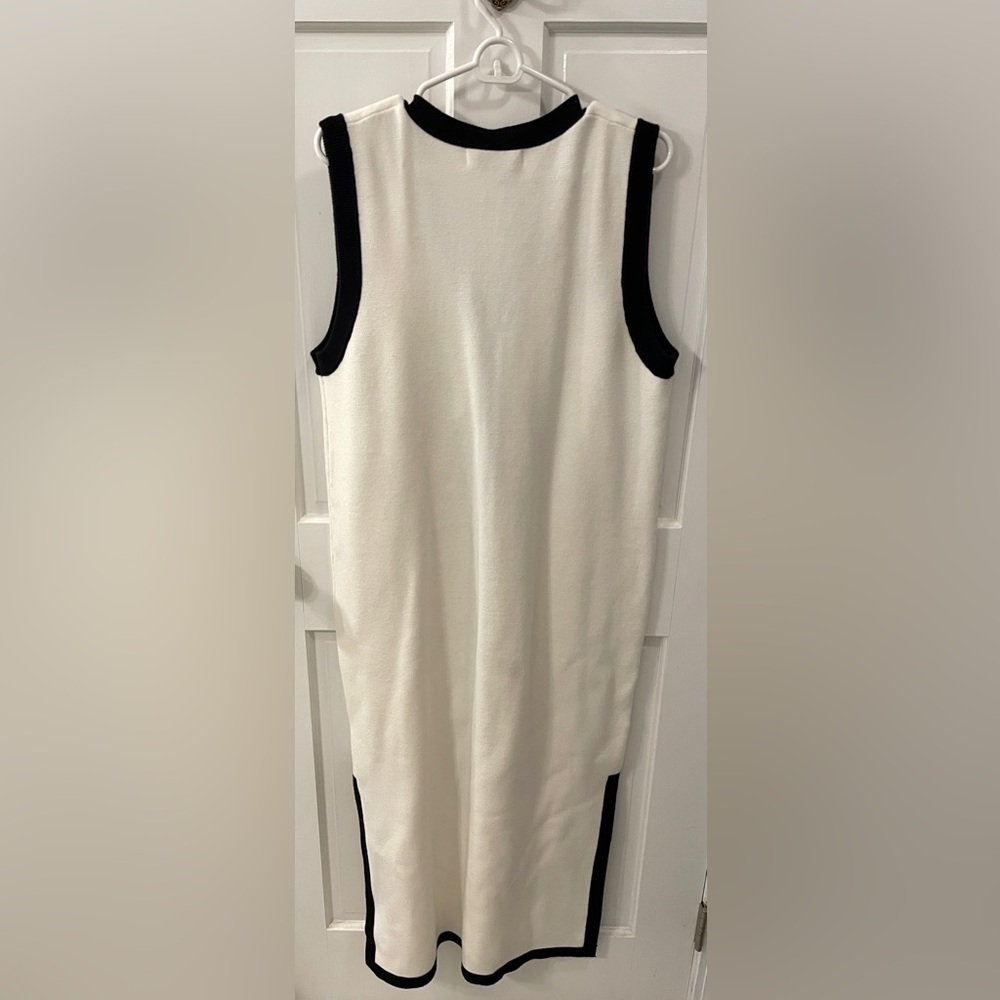 NWOT English Factory Knit Midi Dress With Ribbon Tie - Picture 8 of 9